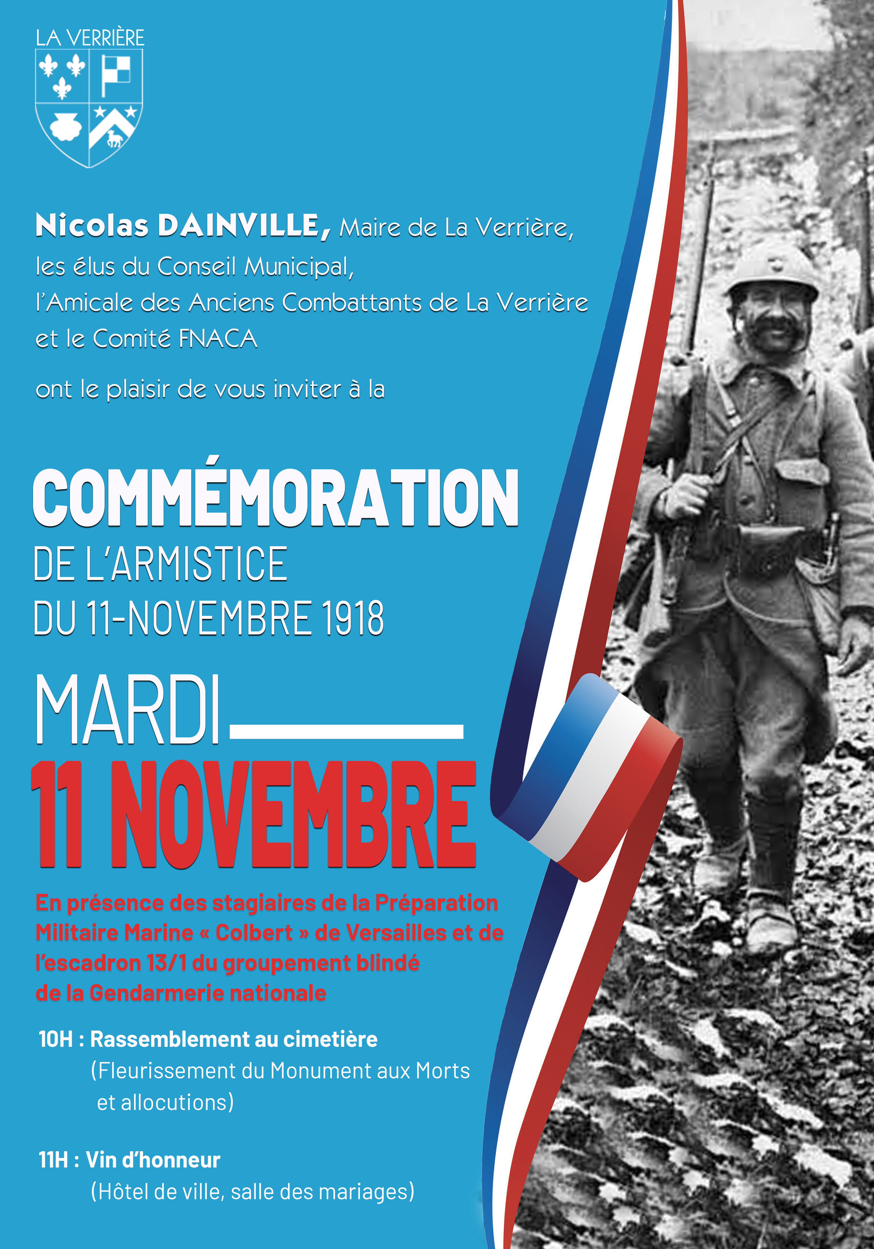 Commemoration 11 novembre 1918  le 11 novembre 2025 à 10h