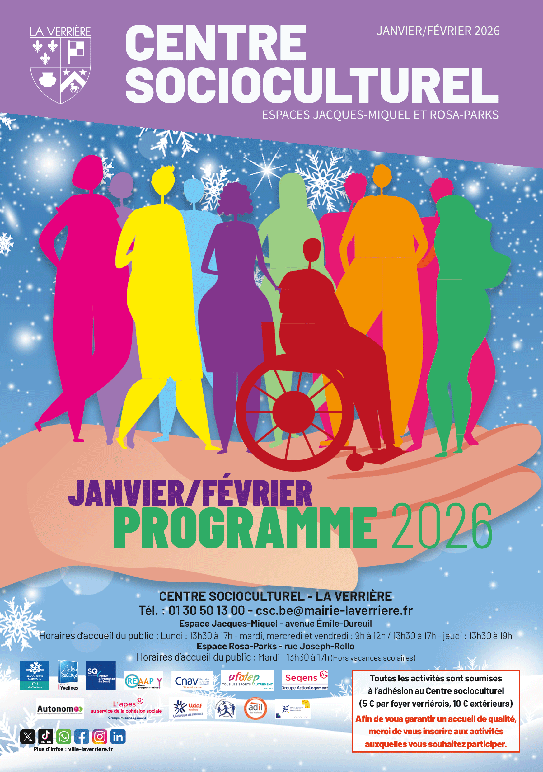 Programme du CSC janvier février 2026