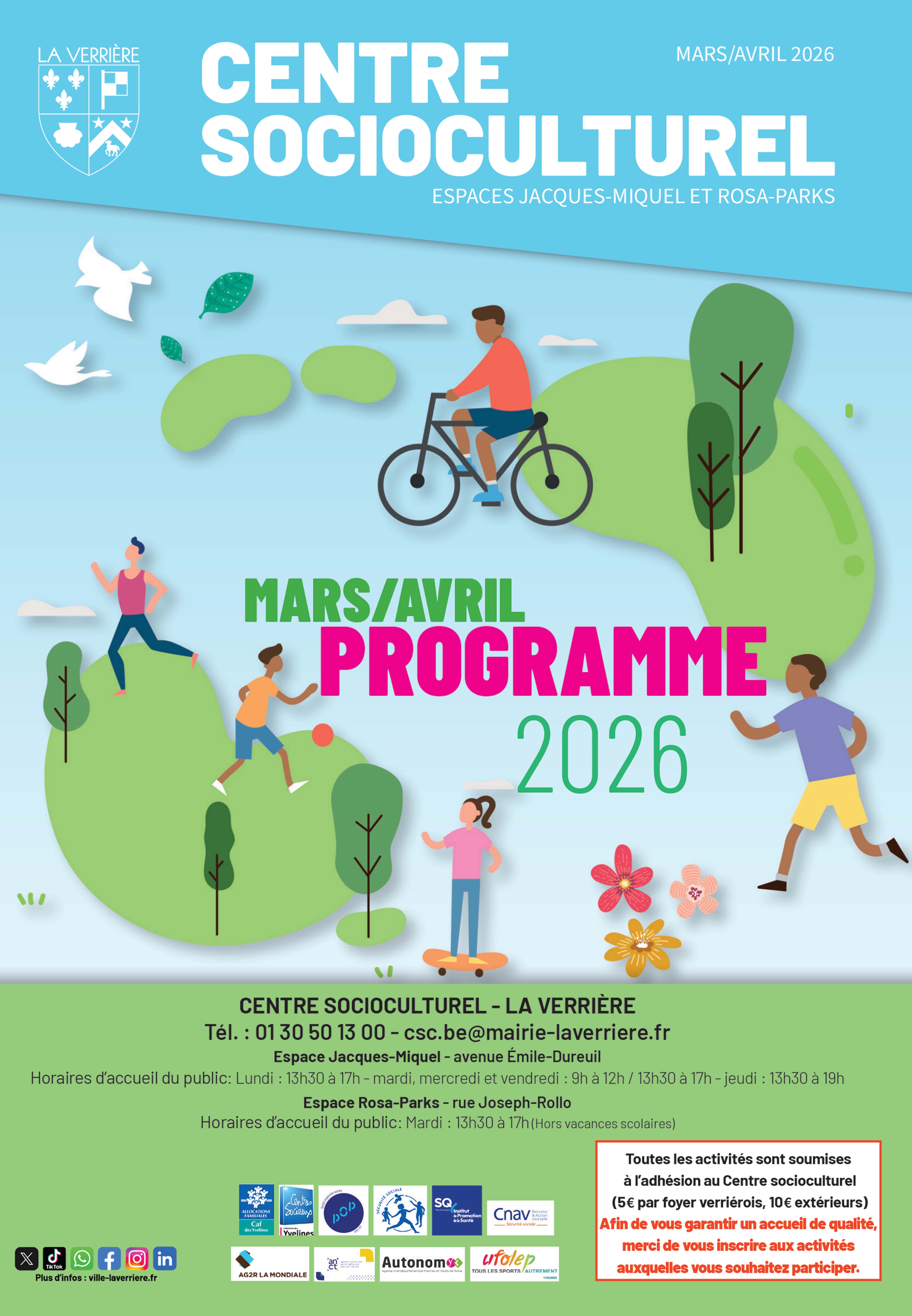 programme CSC Mars Avril 2026