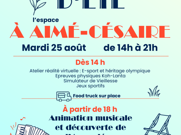 Fin d'été à Aimé Césaire