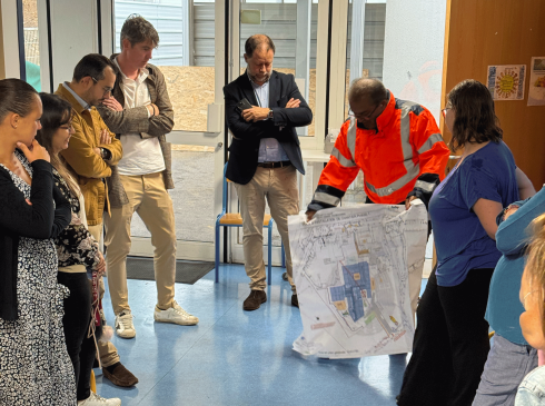 visite chantier école du Bois de l'Étang