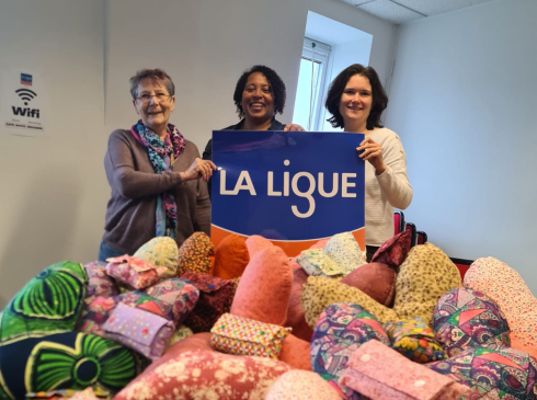 remise des coussins du coeur à La Ligue en 2024