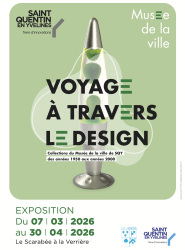 Exposition Voyage à travers le Design du 7 mars au 29 avril au Scarabée
