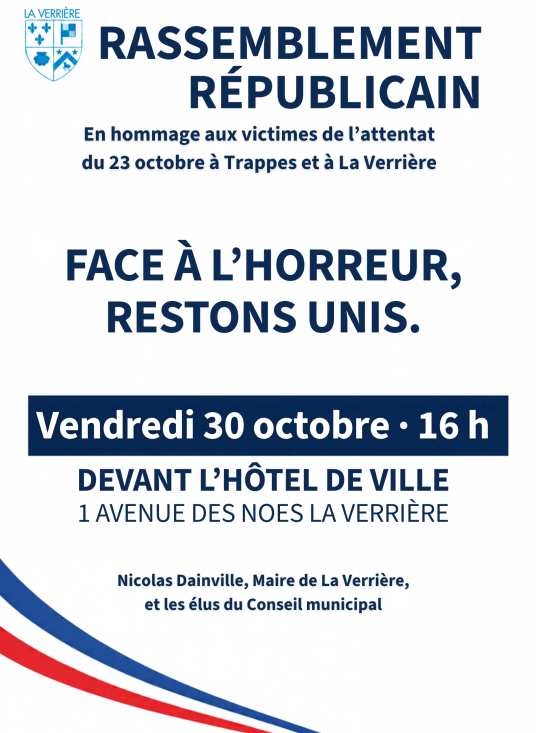 Affiche rassemblement républicain
