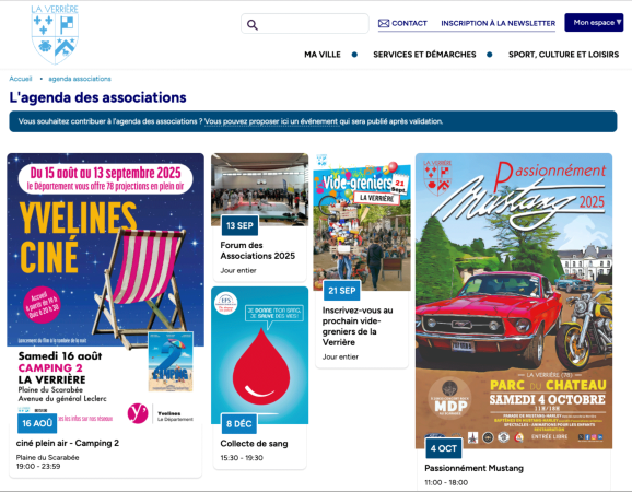 agenda des associations