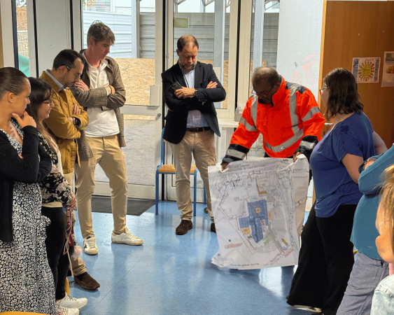 visite chantier école du Bois de l'Étang