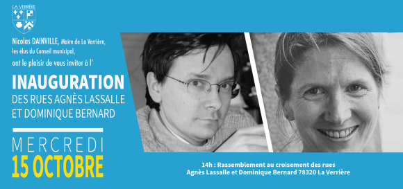 Inauguration des rues Agnes Lassalle et dominique bernard le 15 octbre à 14h