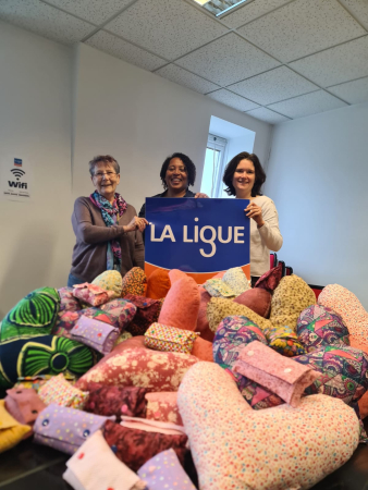 remise des coussins du coeur à La Ligue en 2024