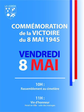 Commemoration de la victoire du 8 mai le 8 mai à 10h