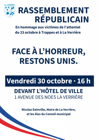Affiche rassemblement républicain