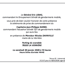 invitation a la prise de commandement