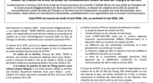 AVIS DE PARTICIPATION DU PUBLIC PAR VOIE ÉLECTRONIQUE BE 2026